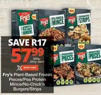 Checkers Fry's Plant-Based Frozen Products offer
