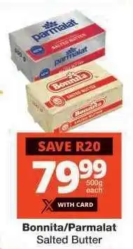 Checkers Bonnita/Parmalat Salted Butter offer