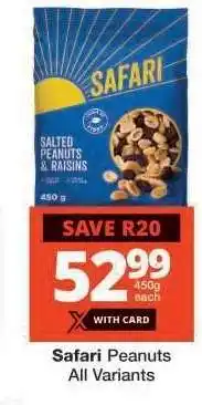 Checkers Safari Peanuts All Variants offer
