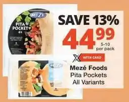 Checkers Mezé Foods Pita Pockets offer