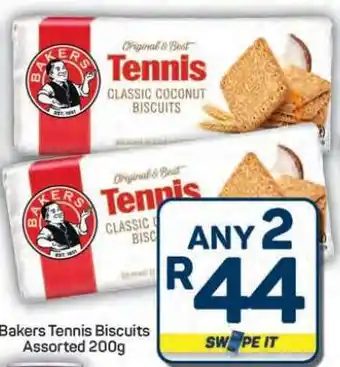 Pick n Pay Hypermarket Bakers Tennis Biscuits Assorted 200g offer
