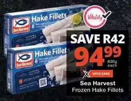 Checkers Sea Harvest Frozen Hake Fillets offer