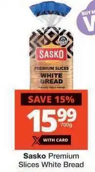 Checkers Sasko Premium Slices White Bread offer