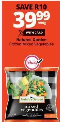Checkers Natures Garden Frozen Mixed Vegetables offer