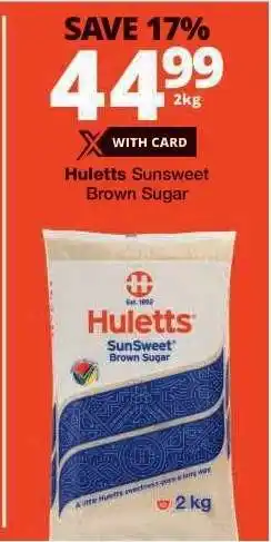 Checkers Huletts SunSweet Brown Sugar offer