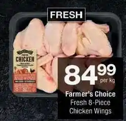 Checkers Farmer's Choice Fresh 8-Piece Chicken Wings offer