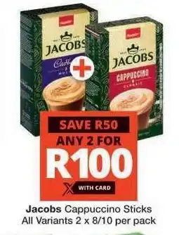 Checkers Jacobs Cappuccino Sticks offer