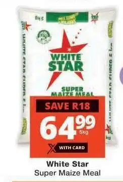 Checkers WHITE STAR SUPER MAIZE MEAL offer