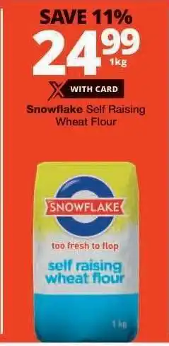 Checkers Snowflake Self Raising Wheat Flour offer