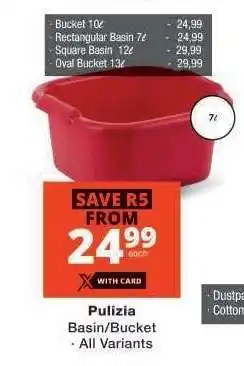 Checkers Pulizia Basin/Bucket offer