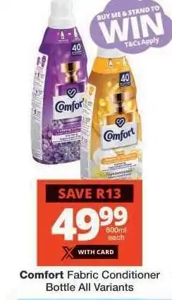 Checkers Comfort Fabric Conditioner offer