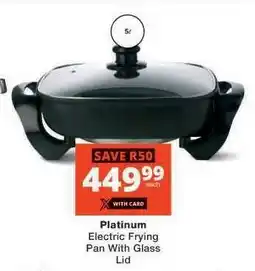 Checkers Platinum Electric Frying Pan with Glass Lid offer