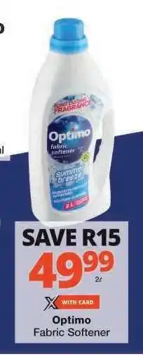 Checkers Optimo Fabric Softener offer