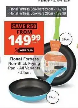 Checkers Flonal Fortress Non-Stick Frying Pan - All Variants offer
