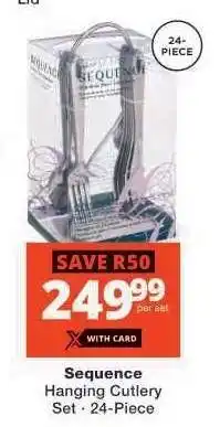 Checkers Sequence Hanging Cutlery Set offer