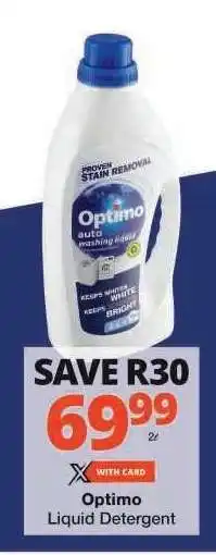 Checkers Optimo Liquid Detergent offer