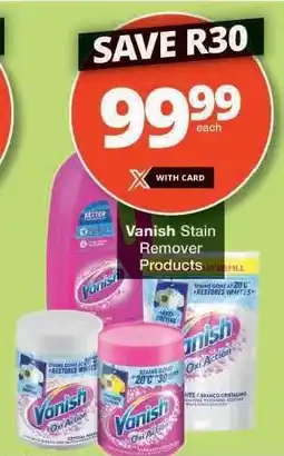 Checkers Vanish Stain Remover Products offer