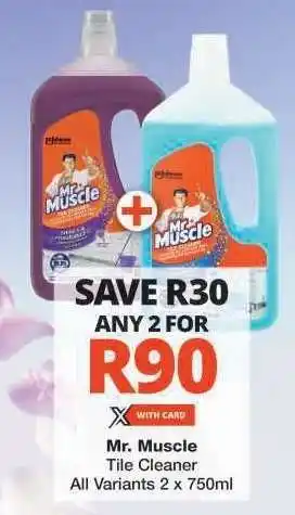 Checkers Mr Muscle Tile Cleaner offer