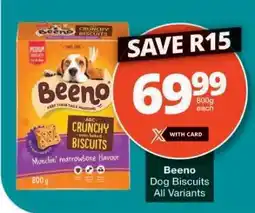 Checkers BEENO Dog Biscuits offer