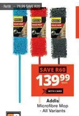 Checkers Addis Microfibre Mop offer