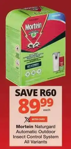 Checkers Mortein Naturgard Automatic Outdoor Insect Control System offer