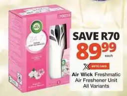 Checkers Air Wick Freshmatic Air Freshener Unit offer