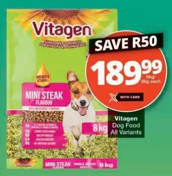 Checkers Vitagen Dog Food offer