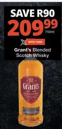 Checkers Grant's Blended Scotch Whisky offer