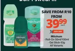 Checkers Mitchum offer