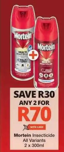 Checkers Mortein Insecticide offer