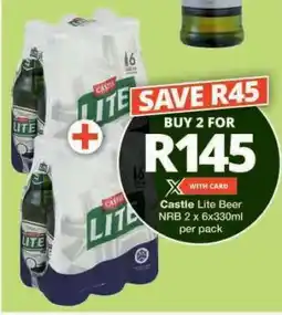 Checkers CASTLE LITE BEER offer