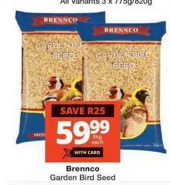 Checkers Brennco Garden Bird Seed offer