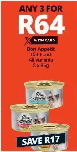 Checkers Bon Appetit Cat Food offer
