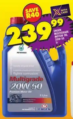 Shoprite Engen multigrade motor oil 20w-50 offer