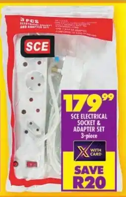 Shoprite Sce electrical socket & adapter set offer