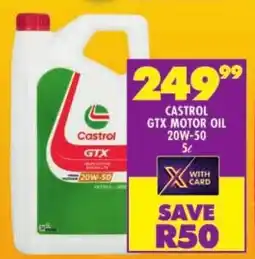 Shoprite Castrol gtx motor oil 20w-50 offer