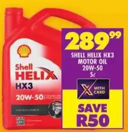 Shoprite Shell helix hx3 motor oil 20w-50 offer