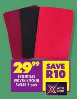 Shoprite Essentials woven kitchen swabs offer