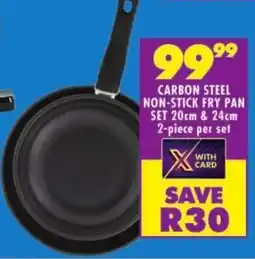 Shoprite Carbon steel non-stick fry pan set offer