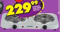 Shoprite Essentials twin spiral hotplate offer