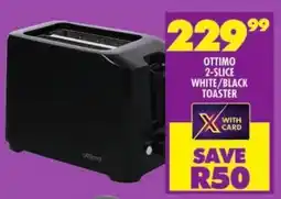 Shoprite Ottimo 2-slice white/ black toaster offer
