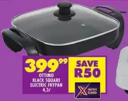 Shoprite Ottimo black square electric frypan offer