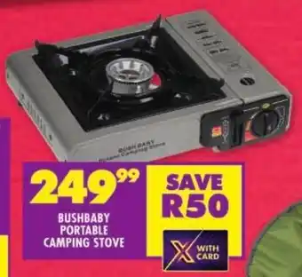 Shoprite Bushbaby portable camping stove offer