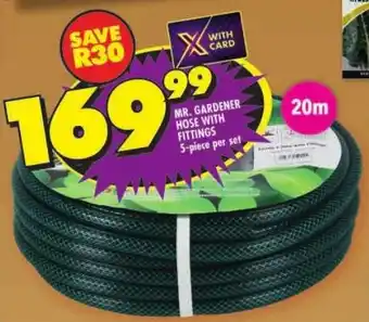 Shoprite Mr. gardener hose with fittings offer