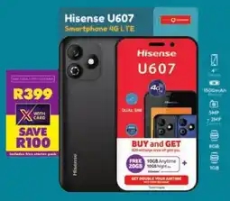 Shoprite Hisense U607 Smartphone 4G LTE offer