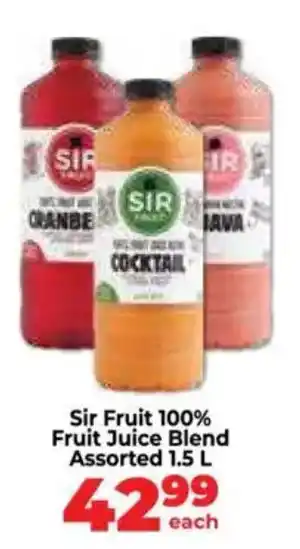 Food Lover's Market Sir Fruit 100% Fruit Juice Blend Assorted offer