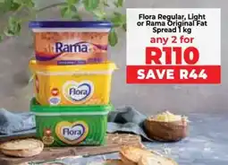 Food Lover's Market Flora Regular, Light or Rama Original Fat Spread offer
