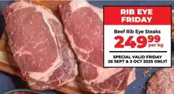Food Lover's Market Beef Rib Eye Steaks offer