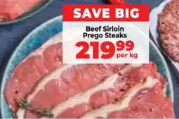 Food Lover's Market Beef Sirloin Prego Steaks offer