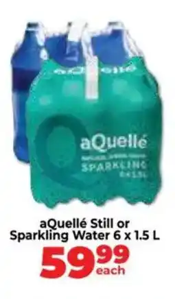 Food Lover's Market aQuellé Still or Sparkling Water offer